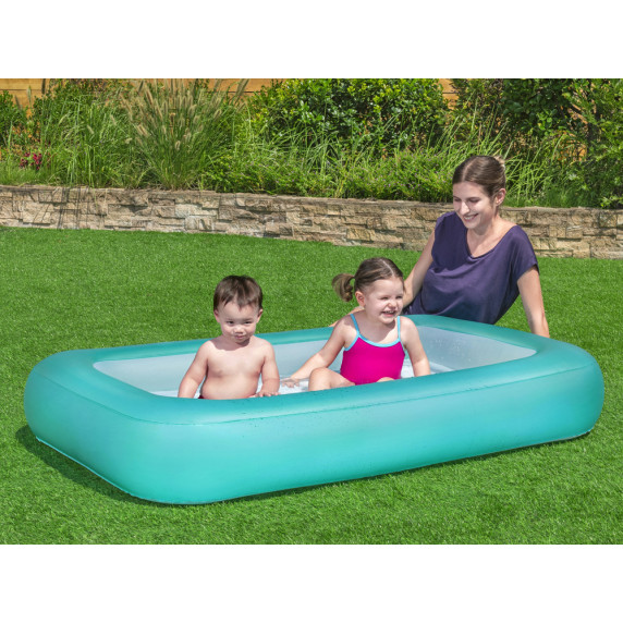 Nafukovací bazén 165 x 104 x 25 cm BESTWAY 51115 Aquababes Kiddie Pool - tyrkysový