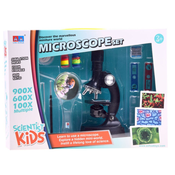 Detský mikroskop s príslušenstvom Inlea4Fun SCIENTIST KIDS