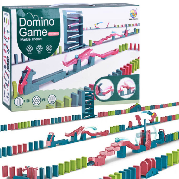 Domino súprava Inlea4Fun MARBLE DOMINO GAME