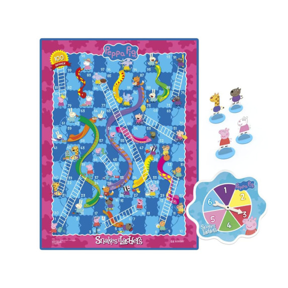 Spoločenská hra Prasiatko Peppa HASBRO Peppa Pig Snakes and Ladders