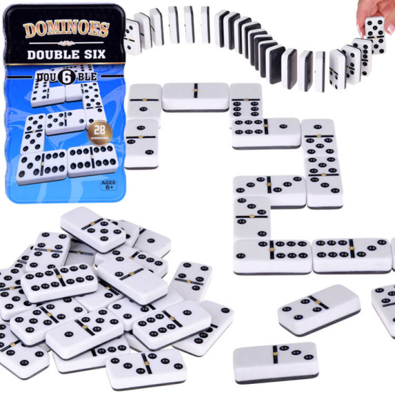 Domino v kovovej krabice Inlea4Fun DOMINOES