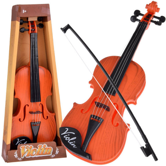 Detské husle 42 cm Inlea4Fun VIOLIN - svetlohnedé