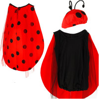 Detský kostým Lienka LOVELY LADYBUG SUIT - veľkosť S (100-110 cm) 