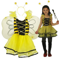 Detský kostým Včielka LOVELY BEE FAIRY - veľkosť S (100-110 cm) 