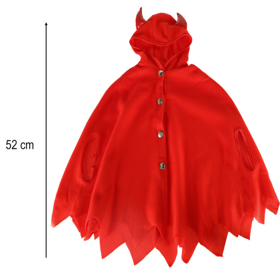 Detský kostým Čertica LOVELY RED DEVIL - veľkosť S (100-110 cm)