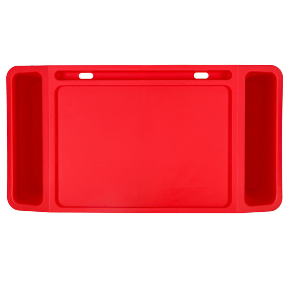 Stolík pod notebook s organizérom 57 x 30 x 21 cm - červený