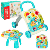 Detské edukačné chodítko 4v1 Inlea4Fun BABY WALKER - tyrkysové 