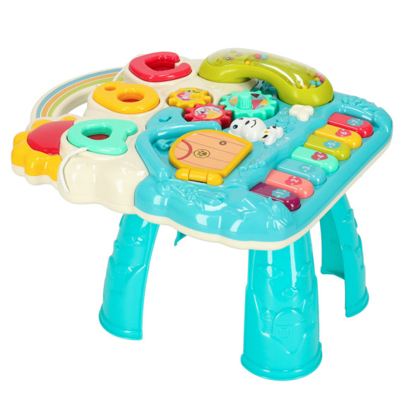 Detské edukačné chodítko 4v1 Inlea4Fun BABY WALKER - tyrkysové