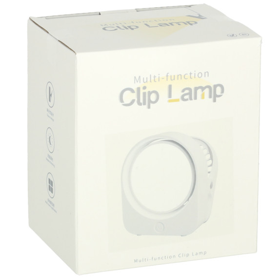 Nočná lampa s klipom CLIP LAMP - biela