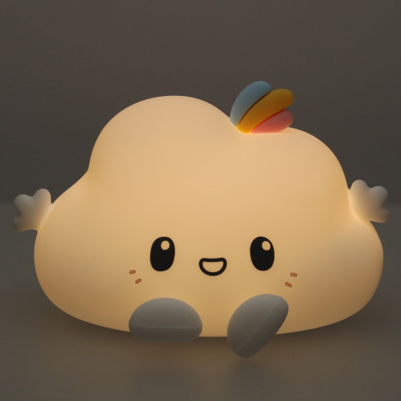 Detská nočná lampa silikónová RGB LITTLE CLOUD - obláčik