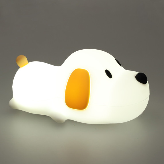 Detská nočná lampa silikónová Psík 15,5 cm PAPA PUPPY