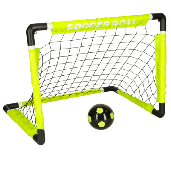 Bránkový set s loptou a pumpou Inlea4Fun SOCCER GOAL SET