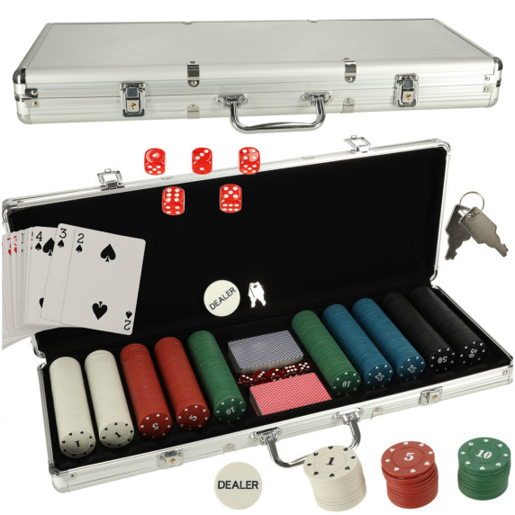 Poker set v kufri 500 žetónov Inlea4Fun