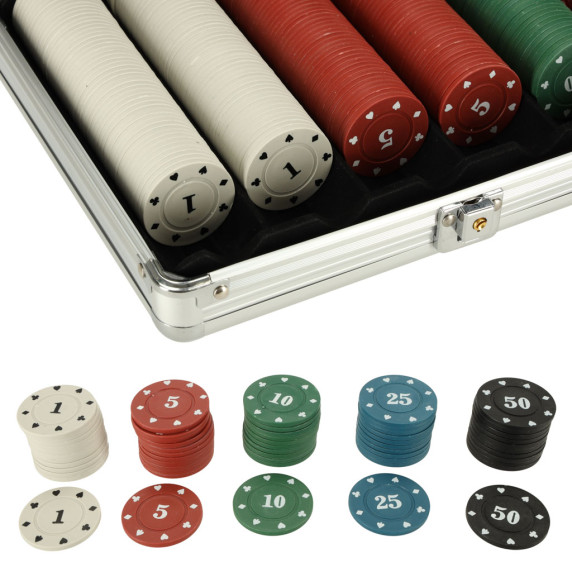 Poker set v kufri 500 žetónov Inlea4Fun