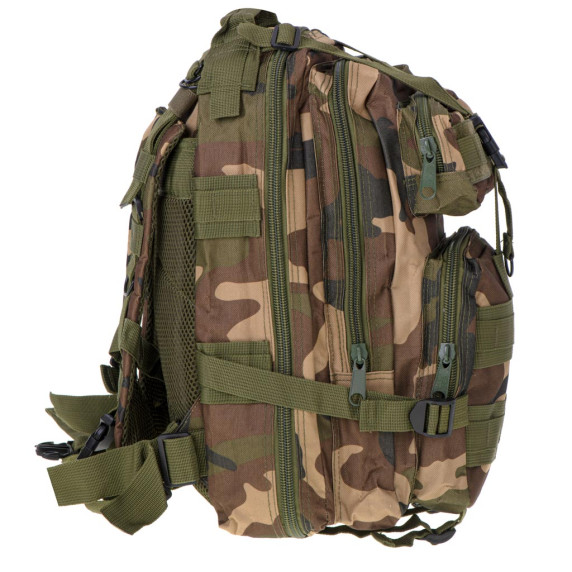 Taktický turistický batoh s 5 vreckami 25 l - moro