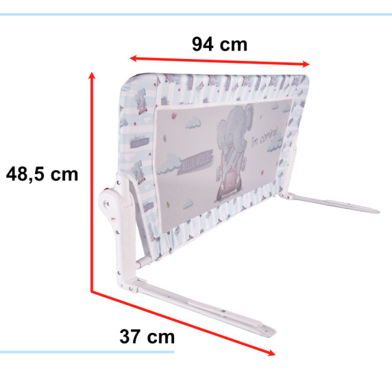 Ochranná zábrana na posteľ 90 cm Inlea4Home - slon