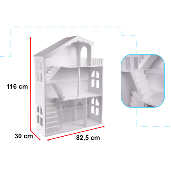 Organizér na hračky, knižnica, domček pre bábiky 116 cm LULILO CALLA XXL