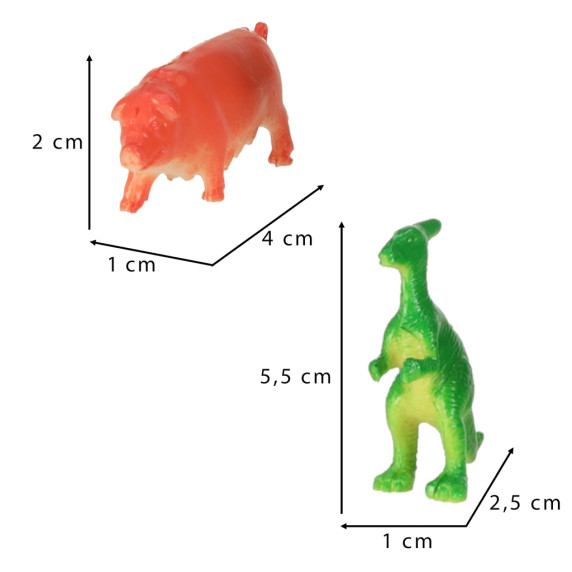 Figúrky zvieratiek 48 ks Inlea4Fun WORLD ANIMALS