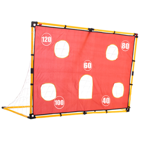 Futbalová bránka s tréningovými otvormi Inlea4Fun SOCCER GOAL PLAY SET