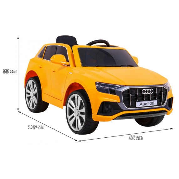 Elektrické autíčko AUDI Q8 JJ2066 - oranžové