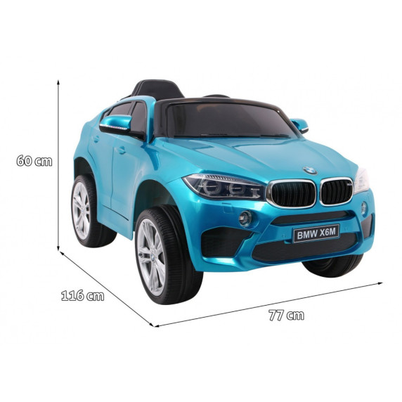 Elektrické autíčko BMW X6M - modré lakované