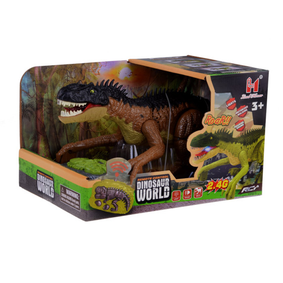 RC dinosaurus s diaľkovým ovládaním Inlea4Fun DINOSAUR WORLD - hnedý