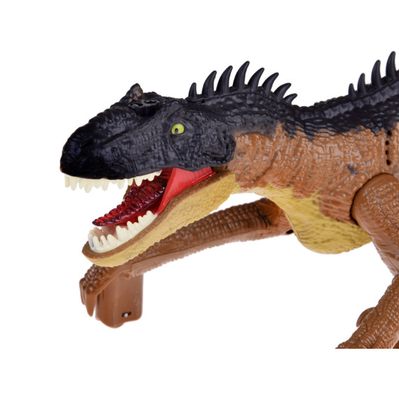 RC dinosaurus s diaľkovým ovládaním Inlea4Fun DINOSAUR WORLD - hnedý