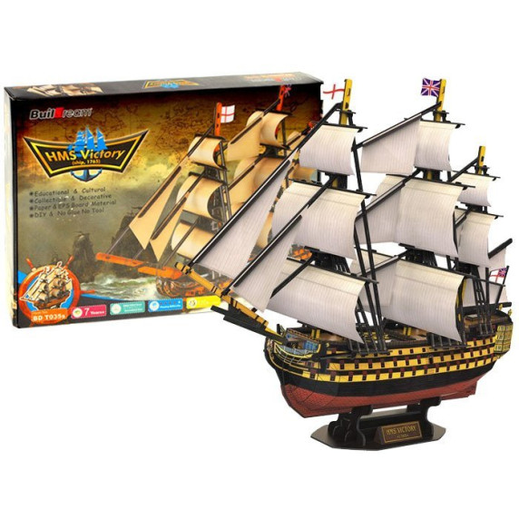 3D puzzle loď HMS VICTORY 140 prvkov Inlea4Fun