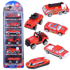 Sada kovových vozidiel 6 kusov Inlea4Fun DIE CAST - hasičské vozidlá Preview