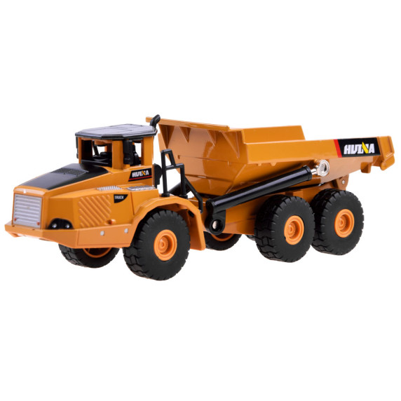 Sada stavebných vozidiel, sklápač+bager Inlea4Fun ARTICULATED TRUCK & EXCAVATOR