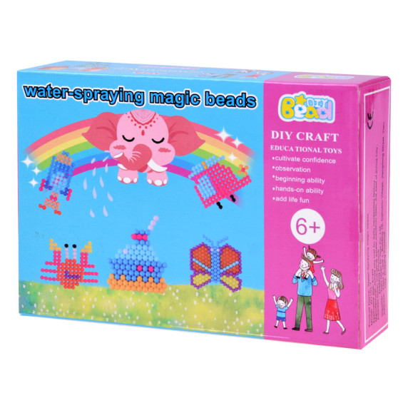 Sada vodných korálok 24 farieb Inlea4Fun WATER-SPRAYING MAGIC BEADS