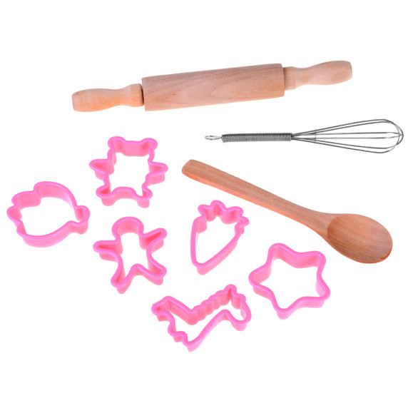 Detská kuchynská zástera s príslušenstvom 13 prvkov Inlea4Fun KITCHEN SET