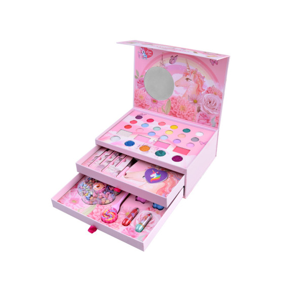 Kozmetická súprava s korálkami Inlea4Fun LOVE DEER MAKEUP BOX