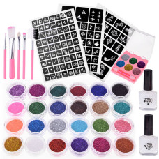 Sada na výrobu tetovania pre deti Inlea4Fun GLITTER TATTOOS KIT Preview