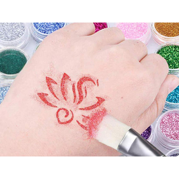 Sada na výrobu tetovania pre deti Inlea4Fun GLITTER TATTOOS KIT