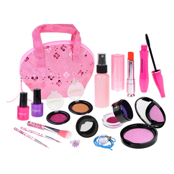 Detská make-up súprava v kozmetickej taške Inlea4Fun MAKE UP SET ZA4799
