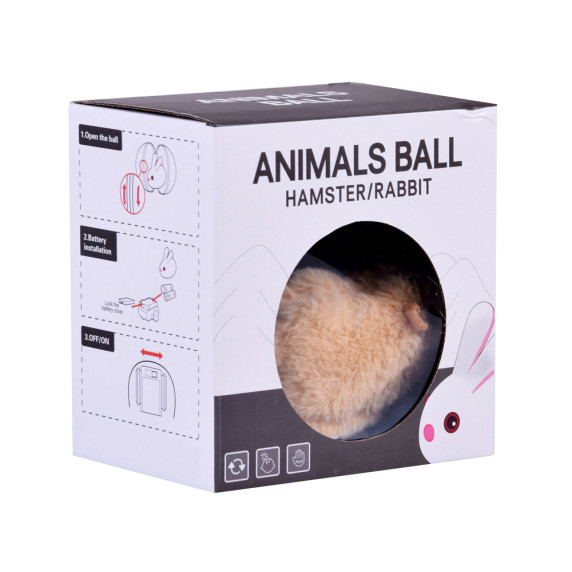 Očarujúci škrečok v loptičke Inlea4Fun ANIMAL BALLS