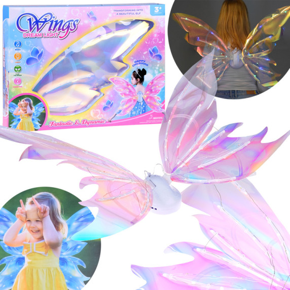 Svietiace rozprávkové krídla Inlea4Fun WINGS DREAM LIGHT