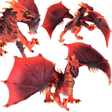 Figúrka červeného draka s pohyblivými krídlami Inlea4Fun Preview