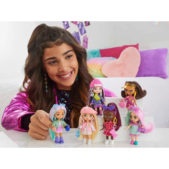 Štýlová módna bábika s doplnkami Barbie Extra Mini Minis HLN46 ZA5105 B