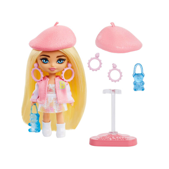 Štýlová módna bábika s doplnkami Barbie Extra Mini Minis HLN48 ZA5105C