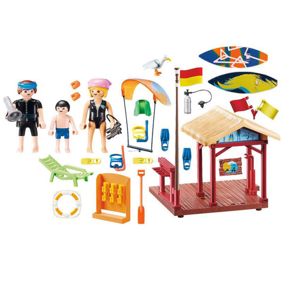 Kreatívna stavebnica Škola vodných športov 73 dielikov Playmobil Family Fun 70090