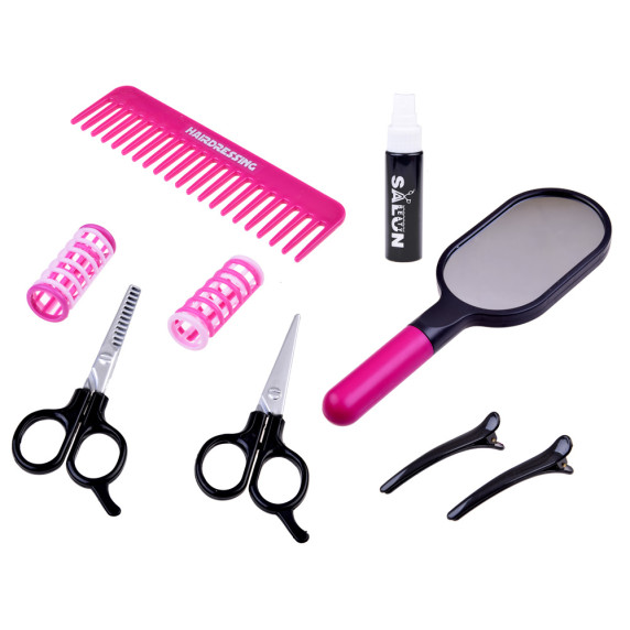 Detský kadernícky set Inlea4Fun HAIR DRYER STYLING SET - ružový