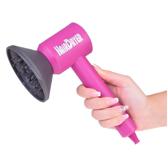 Detský kadernícky set Inlea4Fun HAIR DRYER STYLING SET - ružový