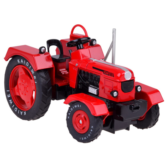 Poľnohospodárske vozidlo traktor s prívesom 1:18 Inlea4Fun - červený