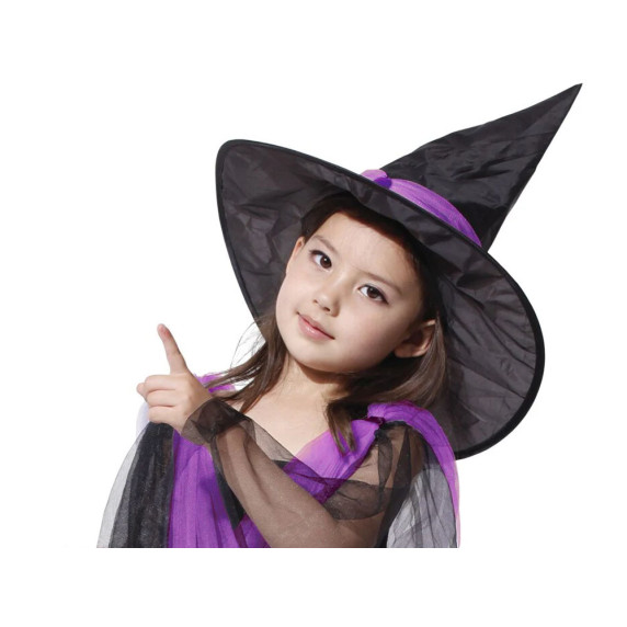 Detský kostým čarodejnica Inlea4Fun LOVELY WITCH GIRL - veľkosť M 110-120 cm