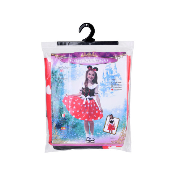 Detský kostým Minnie Mouse Inlea4Fun Inlea4Fun PRETTY MINNIE GIRL - veľkosť 120-130 cm