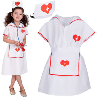 Detský kostým Zdravotná sestra Inlea4Fun LOVELY NURSE - veľkosť M 110-120 cm 