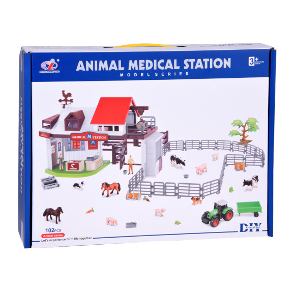 Farma, veterinárna klinika 102 dielov Inlea4Fun ANIMAL MEDICAL STATION