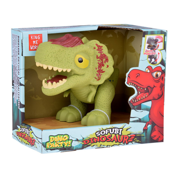 Dinosaurus figúrka s pohyblivými končatinami Dilophosaurus Inlea4Fun DINO PARTY